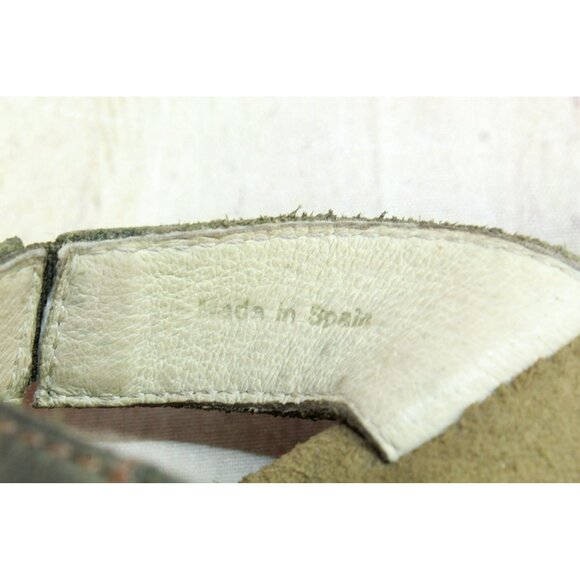 El Naturalista Green Leather Slip On Comfort Open Toe Casual Sandals Size 8 - Picture 8 of 10